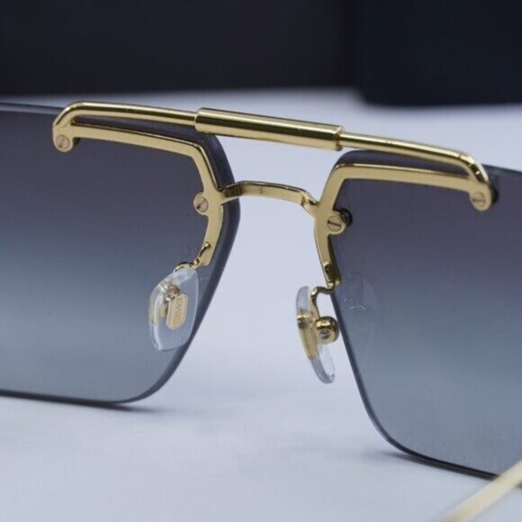 Versace VE2245 10028G Rectangle Sunglasses – Gold/Grey Gradient main image 6